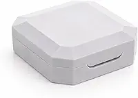 Mini Estojo Compacto Porta Lentes com Espelho Pinça Aplicador e Case Portátil (Cinza)