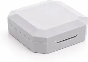 Mini Estojo Compacto Porta Lentes com Espelho Pinça Aplicador e Case Portátil (Cinza)