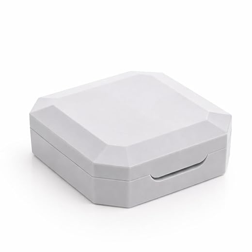 Estojo para Lentes de Contato Kit Completo com Espelho Portátil com Pinça Aplicador e Porta Lentes (Cinza)
