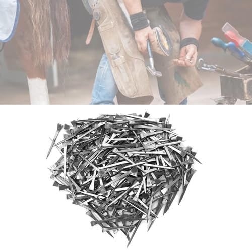 Image of KUIDAMOS 250PCS Horseshoe Nails horseshoe nails e6 Horseshoes Equipment Equestrian Sport Equipment Horse Training Supplies Tool 2.1 Inch E6 Hoof Nails for Horse Race Hoefijzernagels