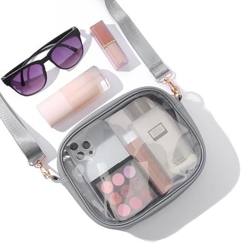 Image of TOBVZOO Clear Bag Stadium Approved, Crossbody Transparent Bag for Concerts Sports Events, Purses for Men & Women