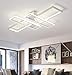 Produktbild Wohnzimmerlampe Modern LED Decke Dimmbar Acryl Lampenschirm Deckenleuchte Chic Eckig Designer-Lampe Esszimmer Esstischlampe Fernbedienung Deko Deckenlampe Pendelleuchte Küche Landhaus Flur Leuchten