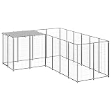 Versatile e pratico: questo recinto aperto non solo è adatto come cuccia per cani all'aperto, ma anche come recinto per cuccioli o box per cani, con semplici dimensioni di 220 x 330 x 110 cm e pannelli singoli per un uso flessibile.