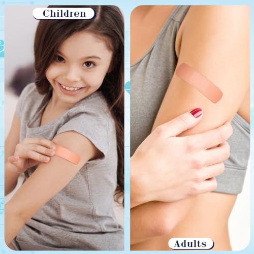 YIXIN 1500 Pcs 3/4" x 3" Adhesive Bandages Waterproof Breathable Band Aid, Suitable for Sensitive Skin, Suitable for Homeless Care Supplies, First Aid Kits, School Nurses, Enterprises, Etc - Image 5
