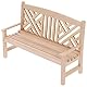 STOBOK Mini Holz Bank Miniatur Puppenhaus Zubehör Mini Doppel Stuhl Modell für Photo Booth Requisiten