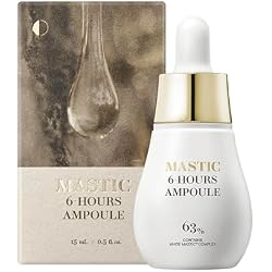 Mastina Mastic Ampoule - Facial Serum for Glass&Radiant Skin. White Mastic Complex 63% + Tranexamic Acid 2% + Niacinamide 5% Acid, Korean Skin Care (Dropper, 0.5fl oz)