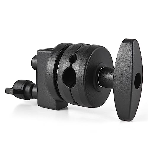 Image of Andoer Multi Functional Heavy Duty, Multi-Functional Light Stand Mounting Adapter Heavy Duty Swivel Head Holder Grip Head for Light Stand Extension Boom Arm Photography with 4 Mounting Holes