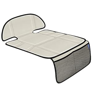 INFANZIA Kids Car Seat Protector – Auto Carseat Seat Cover Mat for Child Car Seat, 2 Mesh Storage Pockets, Waterproof…