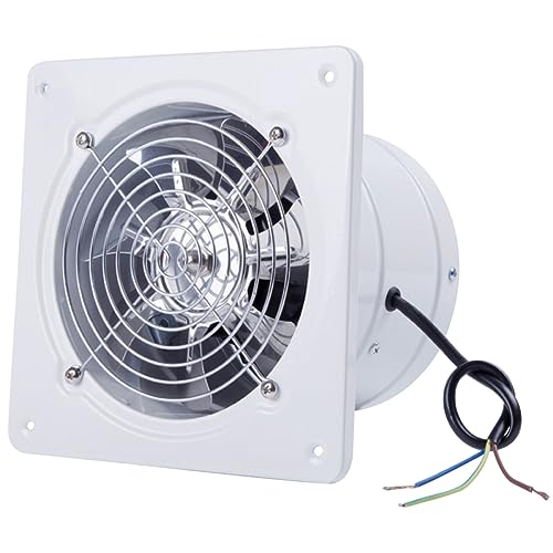 Operitacx Ventilatore Scarico Da 6 Pollici Per Bagno Ventilatore a Parete Bianco Schermo Protezione Motore Robusto e Basso Rumore Per Cucina e Wc