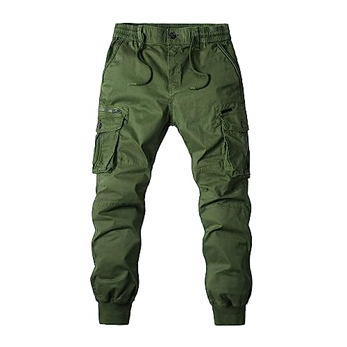 Pantalones Joggers Casuales Hombre con Bolsillos Laterales miniatura 1