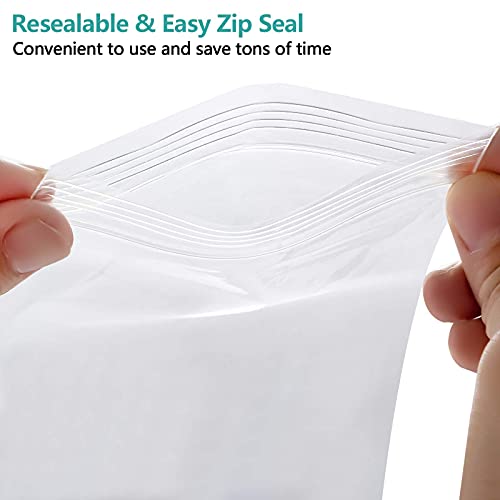 Joybest 10 X 13 Inch (1000 Pcs) Clear Plastic Reclosable Zip Poly Bags - 3.15 Mil Resealable Poly Bags For Travel, Storage, Packaging & Shipping #TOP3