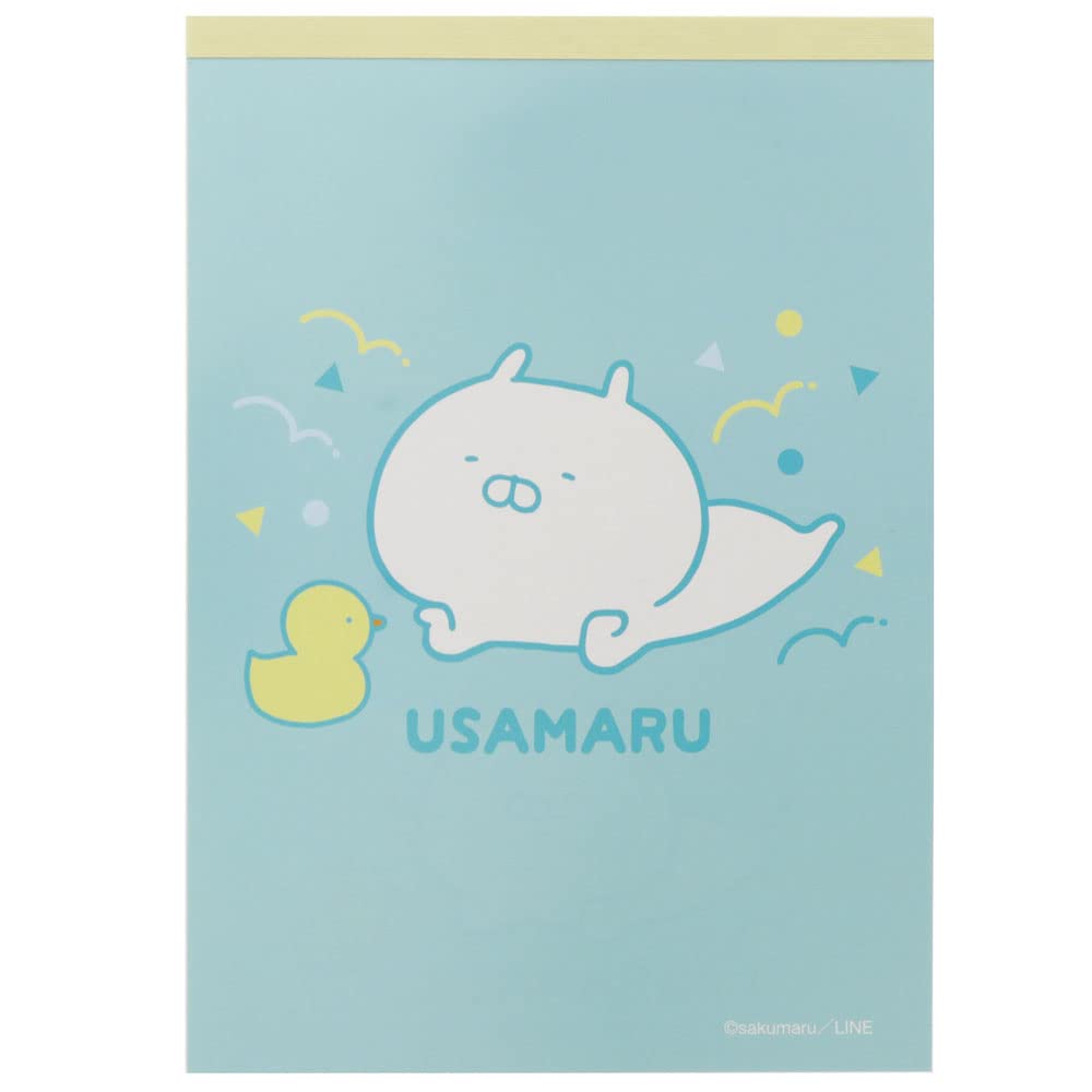 うさまる　メモ帳　文房具 Amazon.co.jp: サンスター文具 うさまる メモ A6 ブルー S2833328