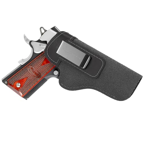 Made in USA - 1911 Holster | Ultimate Suede Leather IWB Holsters - Fits All 1911 Handguns | Kimber - Colt - S&W - Sig Sauer - Remington - Ruger - Rock Island & More | Concealed Carry 1911 IWB Holster