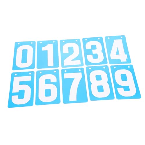 OSOLADY 10pcs Flip Counting Board Portable Billiard Scorecard Accessory Replacement Scoreboard for Sports