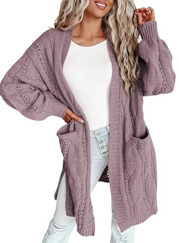 Image of Dokotoo Women Long Cardigan Open Front Knit Sweater 2026