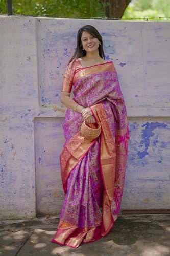 Pandadi Saree pink kanchipuram silk saree – image 2