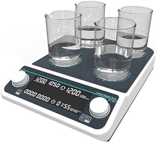YFYIQI Multi Position Magnetic Stirrer 4 Position Multi Stirrer Lab Magnetic Stirrer with 4 Stirring Points Max Stirring Volume4*500ML RPM 50 to 1500 RPM Plate Size 110MM LCD Display
