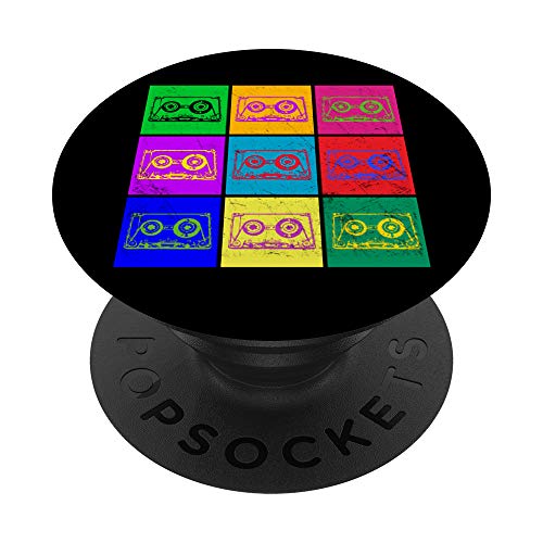 años 80 para fiestas retro de los 80. PopSockets PopGrip Intercambiable