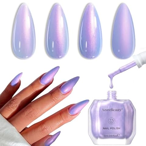 AZUREBEAUTY 18ml Galaxy Blue Purple Nail Polish — $6.64 (17% off)
