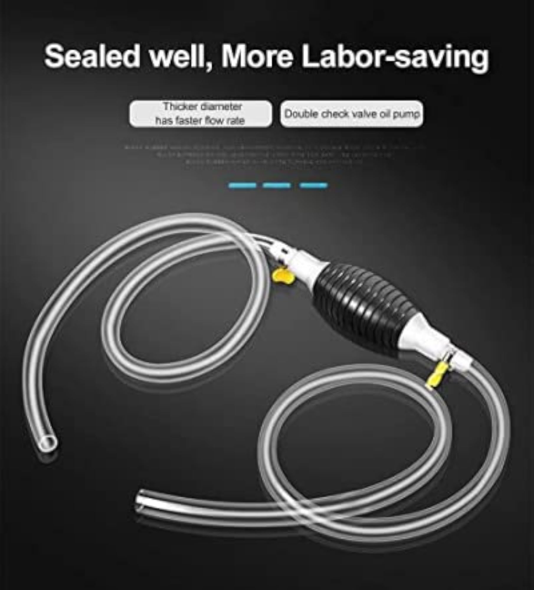 Portable High Flow Siphon Fuel Pump Kit