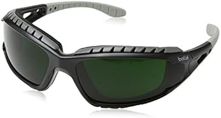 Bolle TRACWPCC5 Tracker Glasses Nylon Welding Shade Anti-Scratch Lens, Black