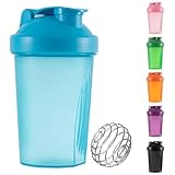 【Shaker à protéines de qualité supérieure】Les bouteilles shaker de protéines sont bien conçues pour préparer des shakes onctueux à l'aide d'une boule mixeuse en acier inoxydable, profitez de votre entraînement au gymnase, sur le terrain de football, au quotidien.