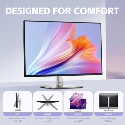 Image of FKA Pro 24 Plus P2425E Monitor - 24.07 Inch, WUXGA 1920 x1200, 16:10 Monitor, Computer Monitor Screen with DisplayPort, Type-C, and USB-C Cables - 1 Pack (New)