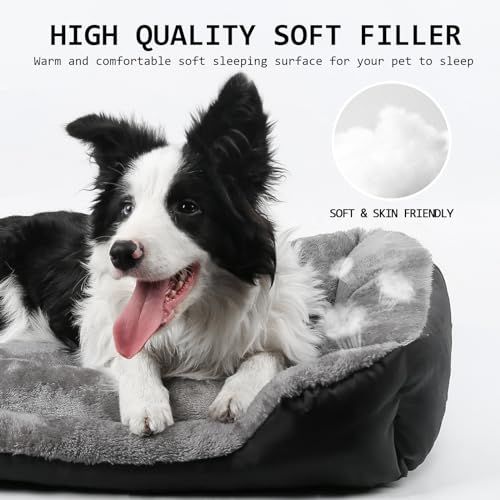 DogBaby Orthopedic Dog Bed, Dog Beds for Large Dogs, Washable Dog Bed Comfortable and Breathable Dog Bed Medium, Soft Cotton Large Pet Bed with Nonskid Bottom - Image 4