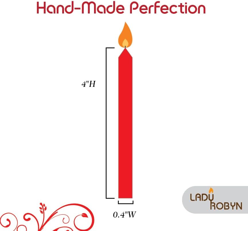 Miniatura 2 de Juego de 20 velas cónicas de color sólido, velas de cera de parafina sin goteo de 4 pulgadas con mecha de algodón, ideal para bodas, shabat,