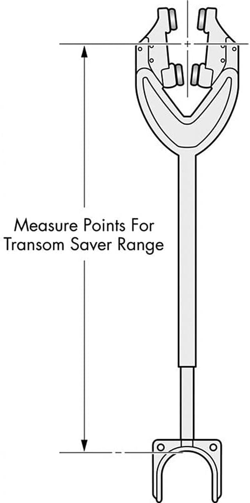attwood Heavy Duty Transom Saver 24"-36" 4000-ADJ Heavy Duty Transom Saver 24"-36", : Sports & Outdoors