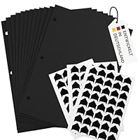 Velara Fotoalbum Zubehör | 20 schwarze Premium Seiten 21x28 cm und 72 selbstklebende Fotoecken | Nachfüll-Set für das Velara Fotobuch