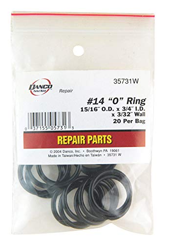 Danco 0.94 In. Dia. X 3/4 In. Dia. Rubber O-Ring 20 Pk #TOP26