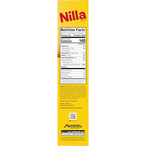 Image of NILLA Wafers Cookies, Vanilla Wafers, Family Size, 15 oz