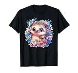 Hedgehog Nature Floral Cute Animal Art
