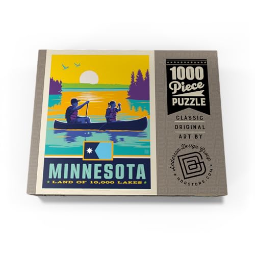 MyPuzzle Minnesota: Land of 10,000 Lakes - Premium 1000 Piece Jigsaw Puzzle for Adults by MyPuzzle.com - Image 4