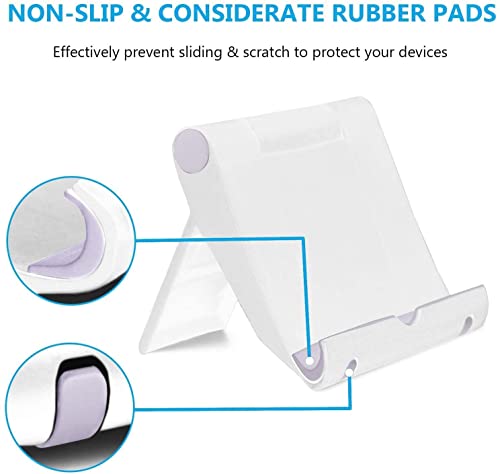 Cooloo 2Pack Phone Holder For Desk, Foldable Adjustable Multi-Angle Cell Phone Stand For Desk, Suitable For Phone 14/13 Pro Max/12/11 Plus Se/Xs/Xr/8/7, All Android Smartphone, Tablets (6-11") #TOP3