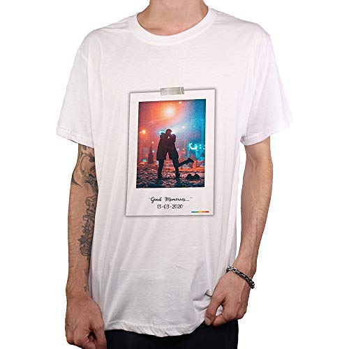 Promo shop Camiseta Personalizada Hombre (Imagen y Texto) • Manga Corta/Talla XXL • 100% Algodón • Impresión Directa (DTG) • Estas Camisetas Personalizas ¡Se Imprimen Directamente sobre el Tejido!