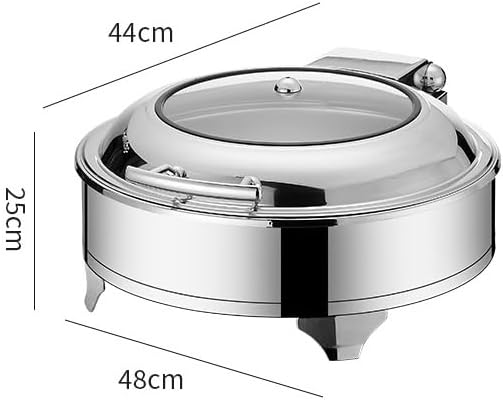 Olla eléctrica buffet 6L, calentador de acero inoxidable, kit con tapa hidráulica miniatura 2