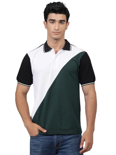 Image of KOTTY Men's Color Block Regular Fit T-Shirt