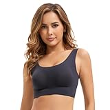 ANAISSA Sujetador Deportivo Mujer Soft Stretch. Top Deportivo Mujer Sin Aros y con Copas Extraíbles. Sujetador Deportivo Máximo Soporte y Comodidad. Top Deporte Sin Costuras y Ajuste