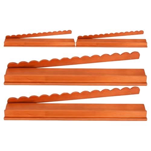 Rangement Mahjong avec Pousseurs,Set de 4 Ranges Tuiles en Bois Aimanté Organisateur,Racks et Pousseurs pour Tuiles de Mahjong - pour Parties à Domicile Débutants Voyage en Train Jeu de Noël
