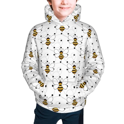 Cute Small Wasp Kid Hoodies Boys Sweatshirts Girls Pullover with Pocket3