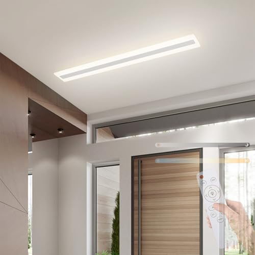 Lampe de plafond LED pour couloir sombre avec éclairage rectangulaire puissant 100cm