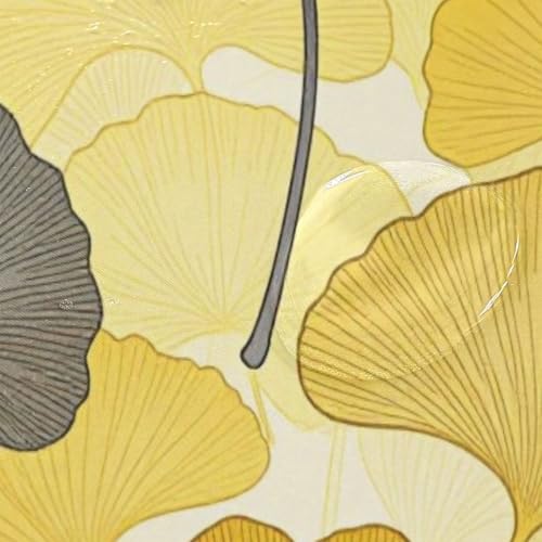 Rideau de douche ginkgo 183x183 cm en polyester lavable résistant à l'eau avec crochets - 5
