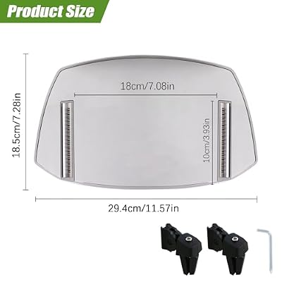 PACEWALKER Universal Motorcycle Windshield Extension Motorcycle Wind Deflector Fit for Kawasaki Honda Suzuki Yamaha Harley Most Motorcycle Scooter Dirt Bikes (Brown)