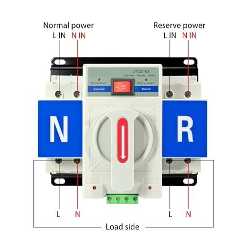 Commutateur de transfert automatique 2P 63A 220V pour inverseur de source - 2
