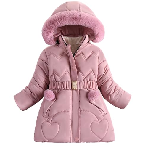 キッズ ダウンジャケット 男の子 女の子 暖かい 中綿ジャケット ベビー 冬 ロング アウター アウトドア 保温 防寒 防風 ダウンコート フード付き 子ども 防寒着 赤ちゃん あったか 上着 子供服 雪遊び お出かけ 誕生日 出産祝い(ピンク,150)