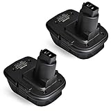 JYJZPB 2-Pack DCA1820 Battery Adapter for Dewalt 18V to 20V Tools, Convert Dewalt 20V Lithium...
