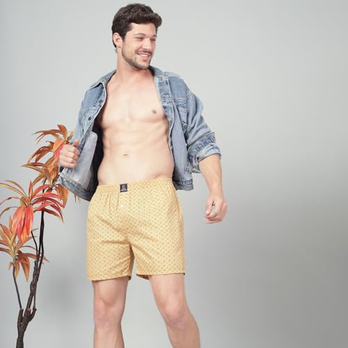 Image of Urban Scottish Ultra-Comfortable Men's Boxer Pants - 100% Cotton Material with A Stylish Print - Soft and Stretchy Elastic Waist Band - Dynamic Movement and Hardwearing Stitching - Breathable with A Gentle Snug Fit