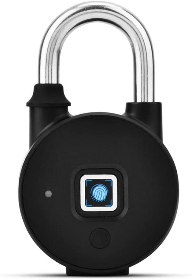Cerradura de Seguridad antirrobo con Huella Dactilar Inteligente, candado sin Llave, candado Impermeable para Exteriores